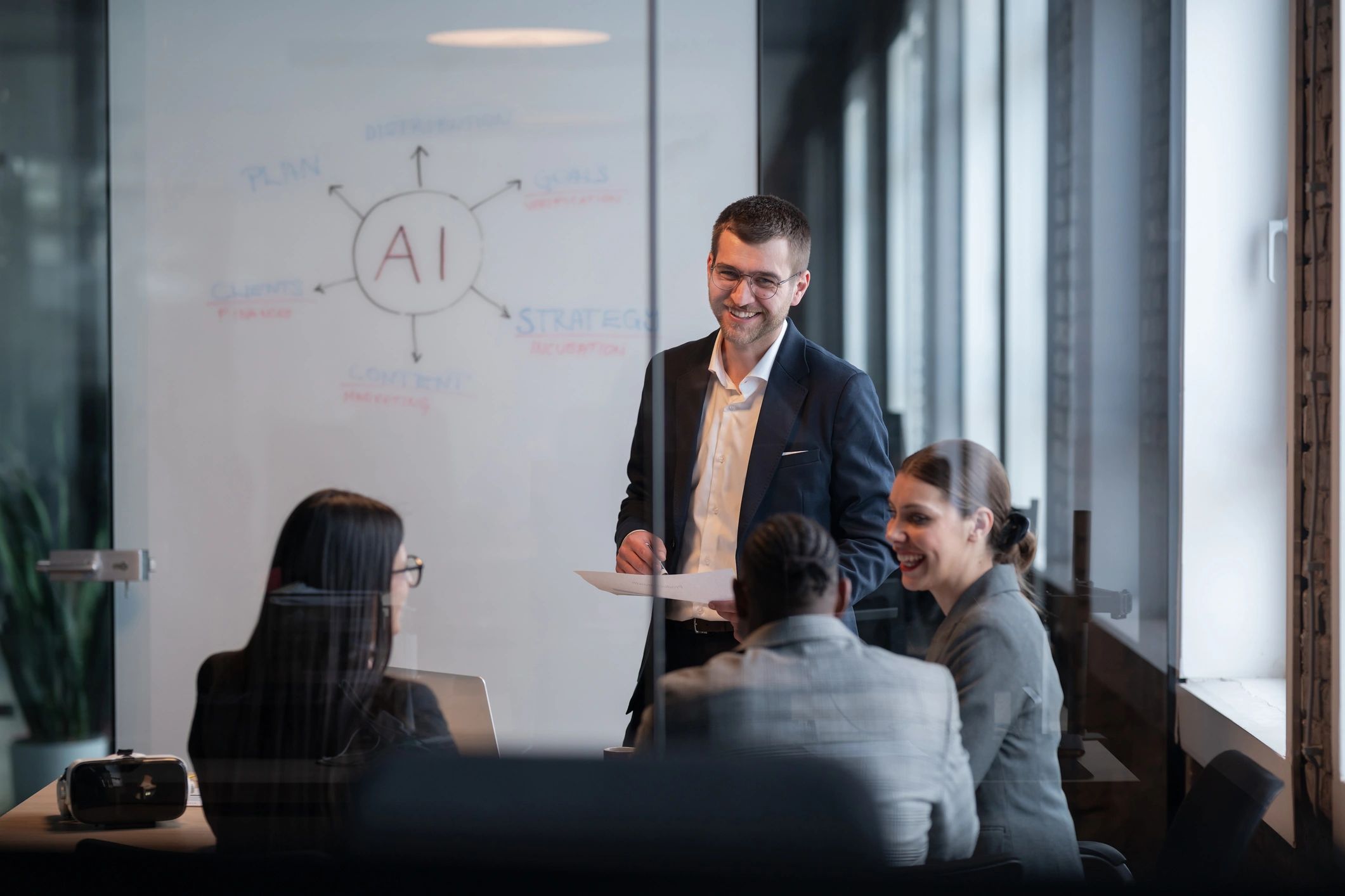 modern business consulting team